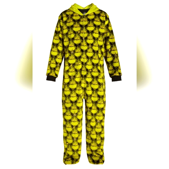 Dr. Seuss Other - NWT Grinch Super Minky Union Suit w/pockets